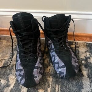 Ryderwear D-Mak 2 Boots Men's US 8 Camo Grey Black Weightlifting Gym Training